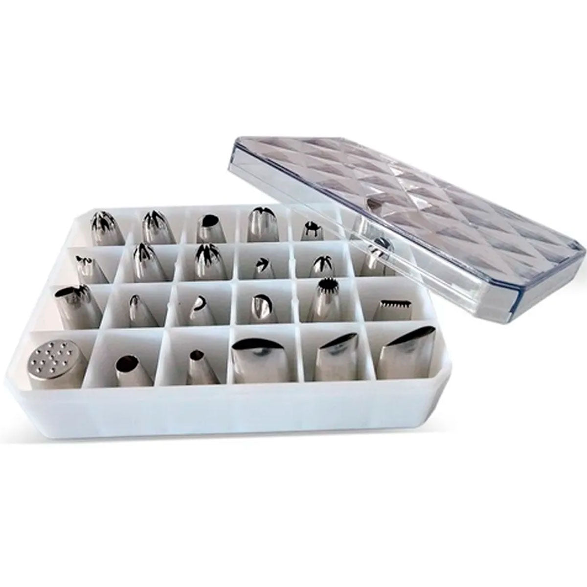 Kit 24 Bicos de Confeitar em Inox para Decoração – Casachick