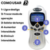Massageador Elétrico Digital Alívio de Tensão com 4 Eletrodos