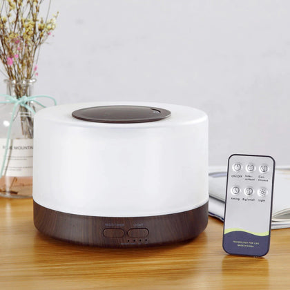 Umidificador e Difusor Aromaterapia 700ml LED Colorido