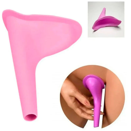 Urinol Feminino Portátil Lavável para Viagens e Emergências