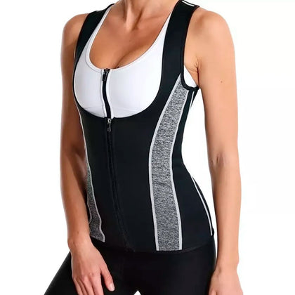 Regata Modeladora Efeito Sauna com Zíper Ajustável