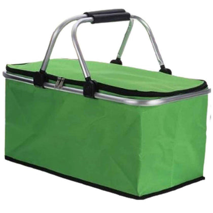 Cesta Térmica Dobrável Retrátil Verde 20 Litros
