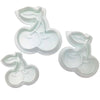 Kit 3 Moldes de Cereja para Bolo e Biscoito