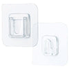 Kit 4 Pares de Ganchos Adesivos Dupla-Face Forte e Organizador