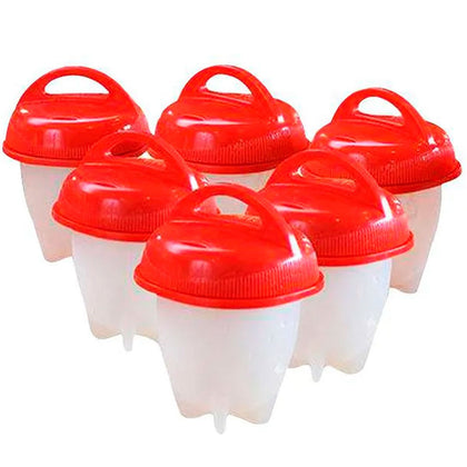 Kit 6 Formas de Silicone para Ovos Cozinha e Fogão
