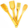 Kit 5 Utensílios de Cozinha Bambu Ecológico