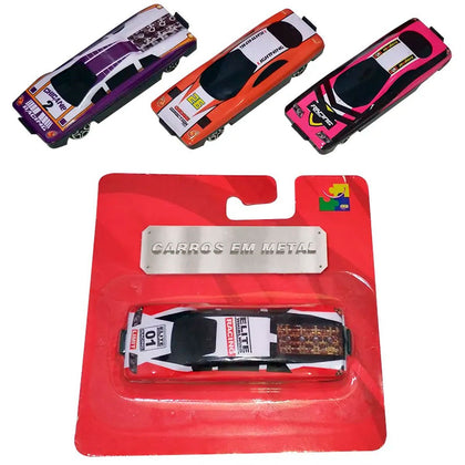 Kit 3 Carros de Metal Sortidos Brinquedo Infantil