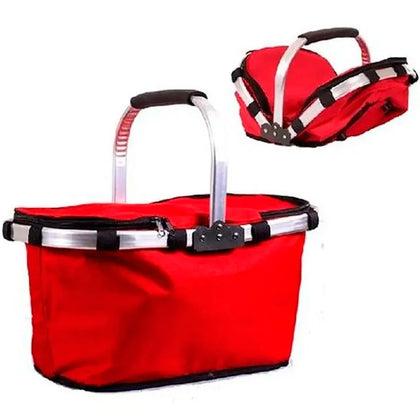Cesta Térmica Dobrável Retrátil Vermelho 20 Litros