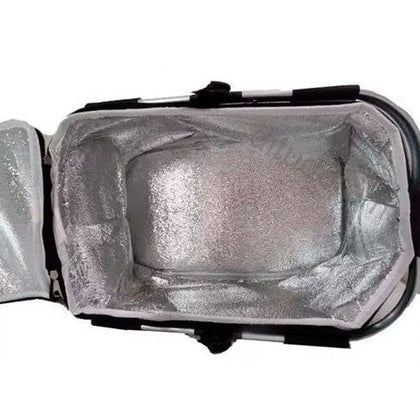 Cesta Térmica Dobrável Retrátil Cinza 20 Litros