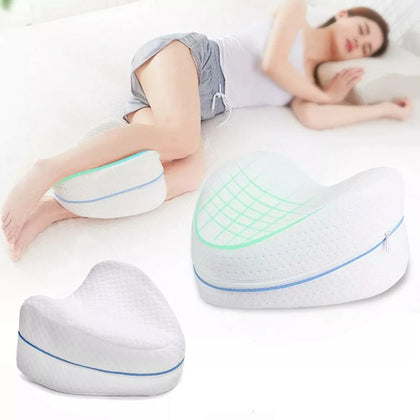 Almofada Travesseiro Ortopédico Para Pernas e Joelhos com Espuma Hipoalergênica