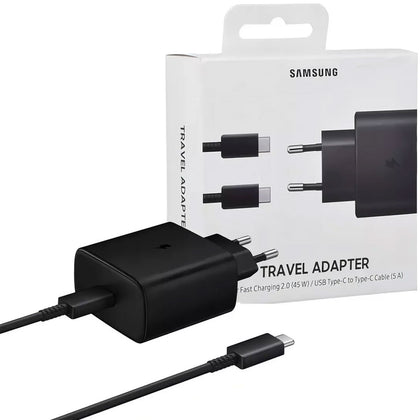 Carregador Turbo Samsung 45W USB-C com Carga Rápida