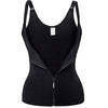 Colete Modelador Cinta Corset Neoprene Azul com Zíper