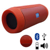 Caixa de Som Bluetooth Sem Fio Portátil com Entrada USB SD e Viva Voz - Vermelho