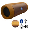 Caixa de Som Bluetooth Sem Fio Portátil com Entrada USB SD e Viva Voz - Amarelo