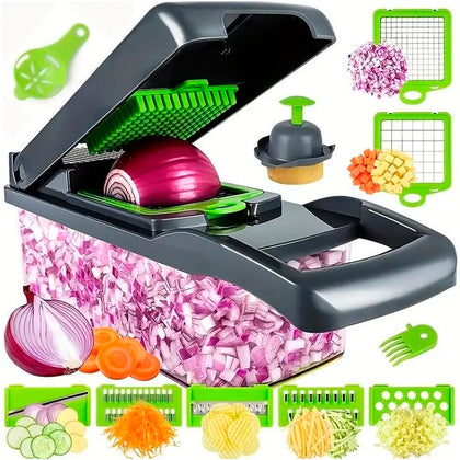 Cortador de Alimentos Multifuncional 9 em 1