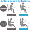 Kit 3 Encostos Lombar Ortopédico Conforto Alivia Dor Correção Postural para Carro e Escritório