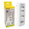 Filtro de Linha 3 Tomadas 2 USB e 1 Type-C Bivolt 10A