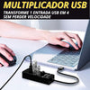Kit 3 Hub Usb 3.0 Extensor 4 Portas Led Indicador High Speed Hd