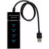 Kit 3 Hub Usb 3.0 Extensor 4 Portas Led Indicador High Speed Hd