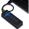 Kit 3 Hub Usb 3.0 Extensor 4 Portas Led Indicador High Speed Hd