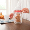 Kit de 10 Sacos Zip Reutilizáveis para Conservação de Alimentos