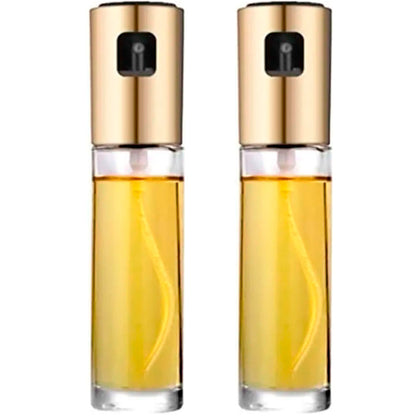 Kit 2 Porta Azeite Vinagre Spray Galheteiro Aço Inox 100 ml