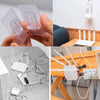 Kit 4 Pares de Ganchos Adesivos Dupla-Face Forte e Organizador