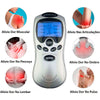 Massageador Elétrico Digital Alívio de Tensão com 4 Eletrodos