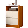 Mesa Cabeceira 2 Gavetas Sara Flex Cinamomo/Off White