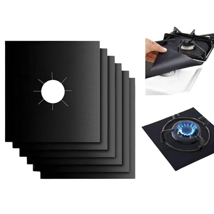 Kit 6 Unidades Protetor de Fogo Antiaderente Para Fogão 6 Bocas