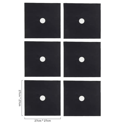 Kit 6 Unidades Protetor de Fogo Antiaderente Para Fogão 6 Bocas