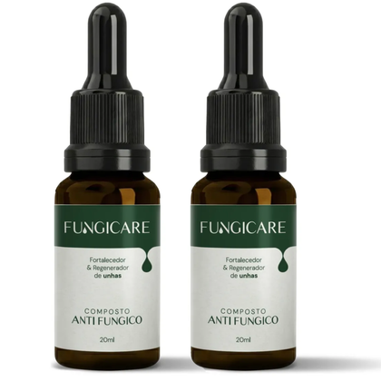 Kit 2 Óleos Essenciais Pronto para Fungos Pé Unhas 20ml Fungicare
