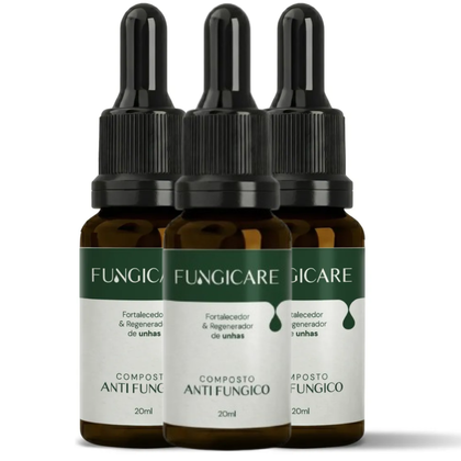 Kit 3 Óleos Essenciais Pronto para Fungos Pé Unhas 20ml Fungicare