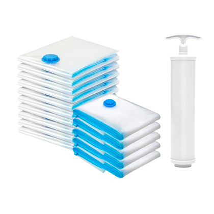 15 Sacos a Vácuo 50x60 + Bomba de Ar de Brinde