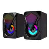Caixa de Som USB Potente para PC Gamer com Iluminação RGB