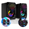 Caixa de Som USB Potente para PC Gamer com Iluminação RGB