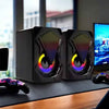Caixa de Som USB Potente para PC Gamer com Iluminação RGB