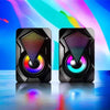 Caixa de Som USB Potente para PC Gamer com Iluminação RGB