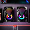 Caixa de Som USB Potente para PC Gamer com Iluminação RGB