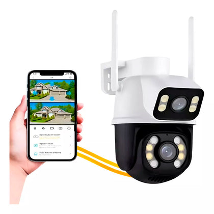 Câmera Espiã Externa Wi-Fi com Visão 360º e Zoom