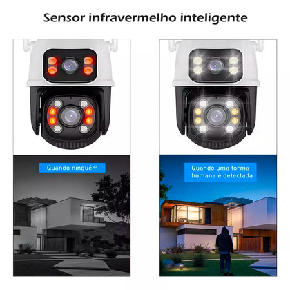 Câmera Espiã Externa Wi-Fi com Visão 360º e Zoom
