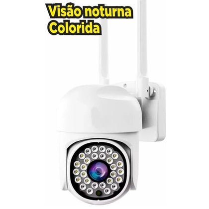 Câmera de Segurança Speed Dome com Visão 360º e Áudio