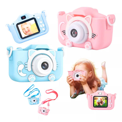 Câmera Infantil Digital Gato – Fotos e Vídeos Divertidos