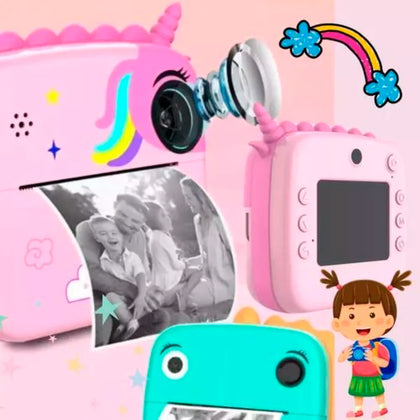 Câmera Infantil Instantânea – Filmadora Full HD e Fotos Instantâneas