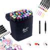 Caneta Marcador Profissional Pontas Duplas 36 Cores