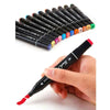 Caneta Marcador Profissional Pontas Duplas 24 Cores