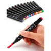 Caneta Marcador Profissional Pontas Duplas 48 Cores