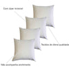 Kit 4 Capas Para Almofada 45 cm x 45 cm Suede Bege