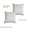Kit 2 Capas Para Almofada 45 cm x 45 cm Suede Bege
