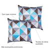 Kit 2 Capas Para Almofada 45 cm x 45 cm Triângulo Azul